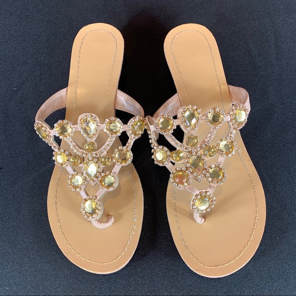 MADELINE STUART Gemstone & Rhinestone Sandals - Picture 5 of 12